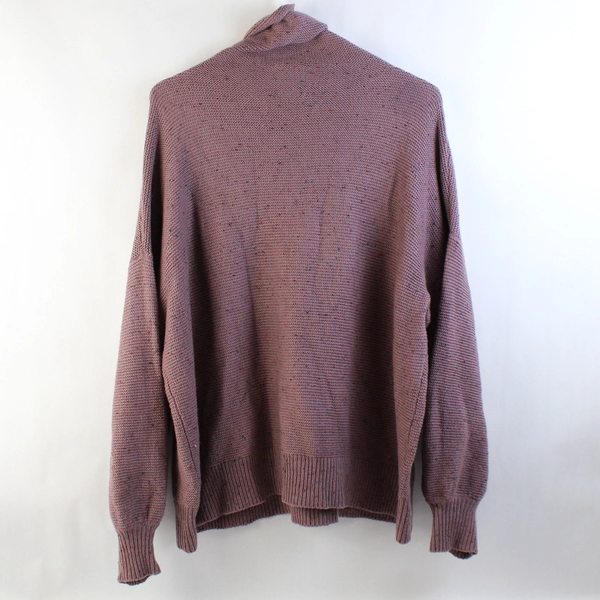 Andrea Jovine Lavender Purple Knit Turtleneck Sweater Women's Size Large