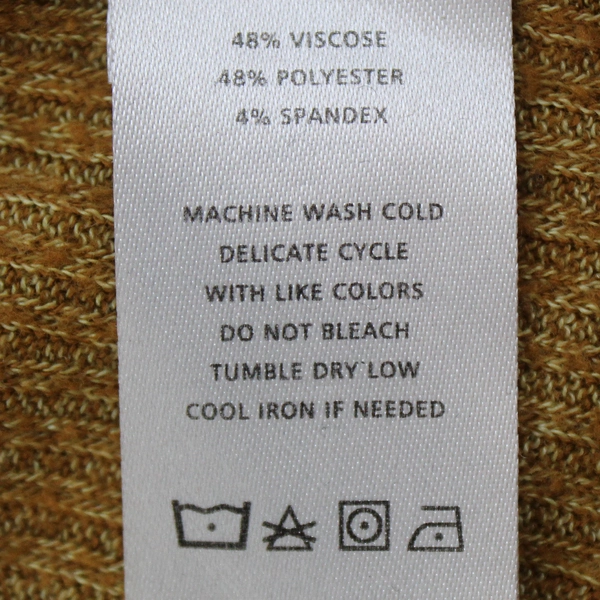 Lila P Mustard Yellow Cowl Neck Sweater Women's Size Large