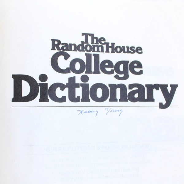 The Random House College Dictionary Revised Edition 1982 Hardcover