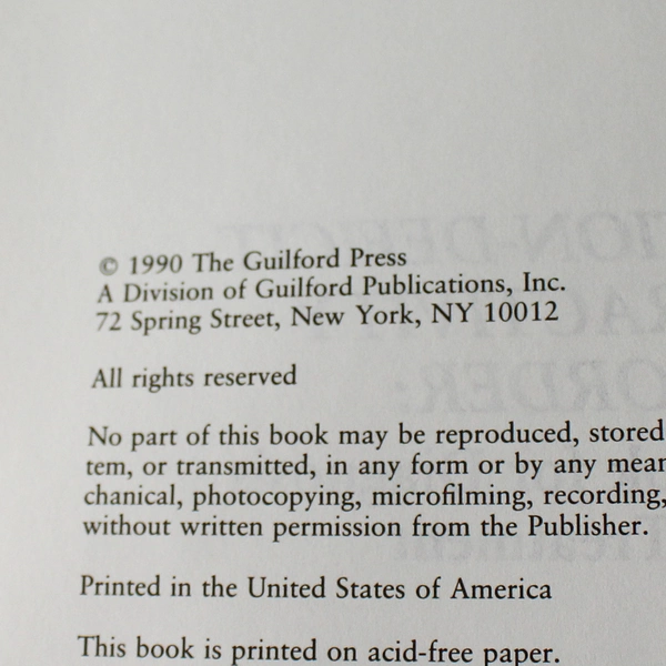 ADHD Handbook for Diagnosis and Treatment Russell A Barkley First Ed. 1990 HC