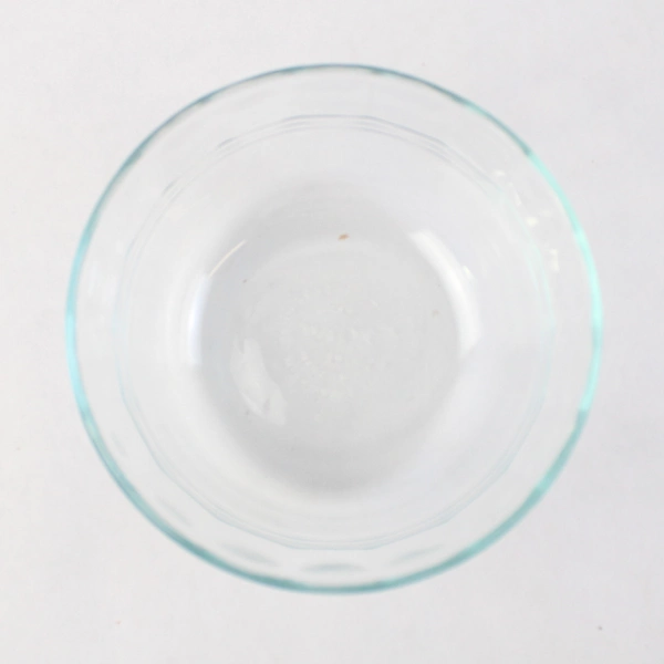 Lot of 2 Pyrex 464 and 463 Clear Glass Scalloped Custard Cups