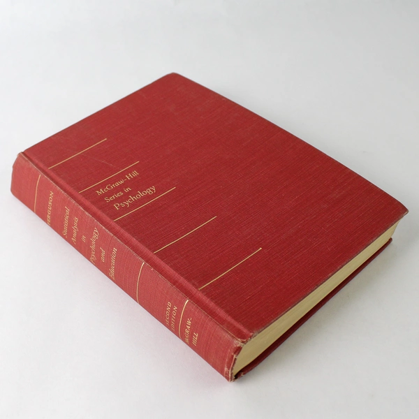 Statistical Analysis in Psychology and Education Ferguson 2nd Ed. 1966 McGraw