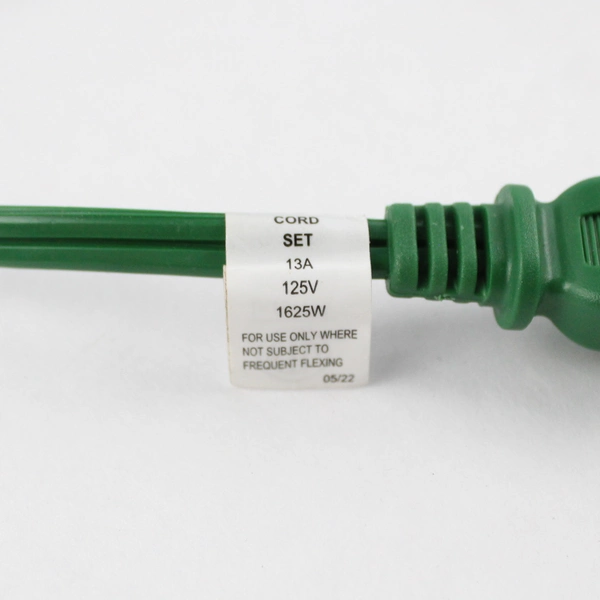 Intertek 3176559 Green 9' Extension Cord 125V 1625W