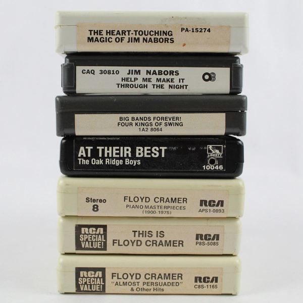 Lot of 7: 8 Track Cartridges Various Genres and Artists