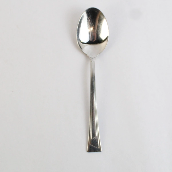 Set of 6 Oneida Silver Ledges Stainless Steel Oval Soup Spoons