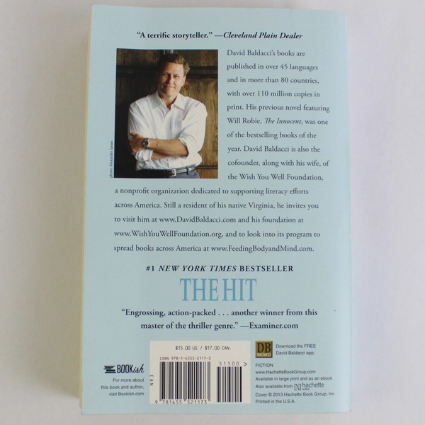 The Hit by David Baldacci A Will Robie Novel 2013 Paperback