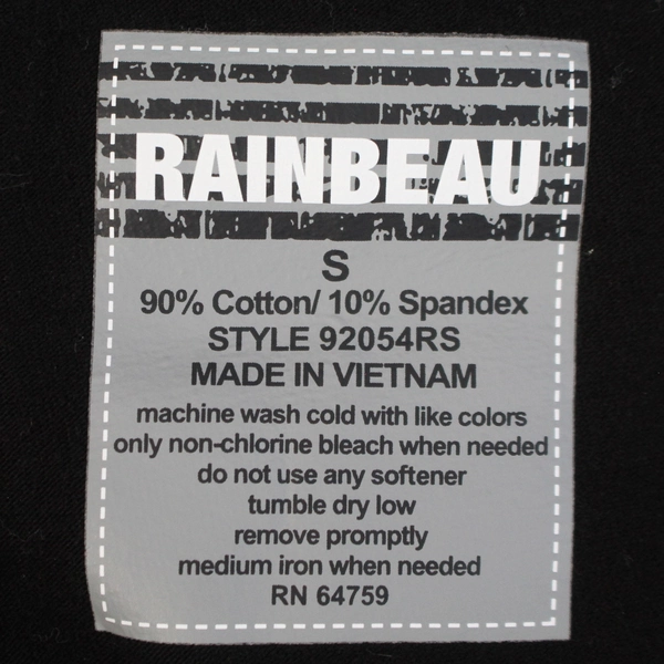 Rainbeau Women's Black Cotton Leggings Size S