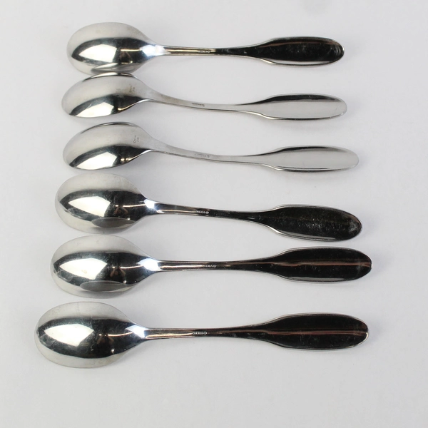 Set of 6 Oneida Silver Liberty Stainless Steel Soup Spoons