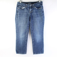 St. John's Bay Capri Crop Jeans Women's Blue Medium Wash Size 4P