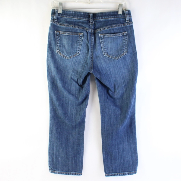 St. John's Bay Capri Crop Jeans Women's Blue Medium Wash Size 4P