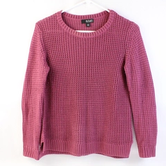 a.n.a A New Approach Fuchsia Pink Knit Crew Neck Sweater Size PS
