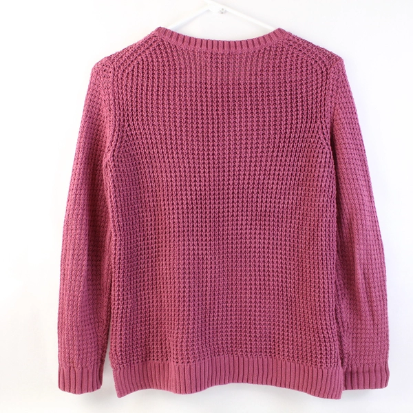 a.n.a A New Approach Fuchsia Pink Knit Crew Neck Sweater Size PS