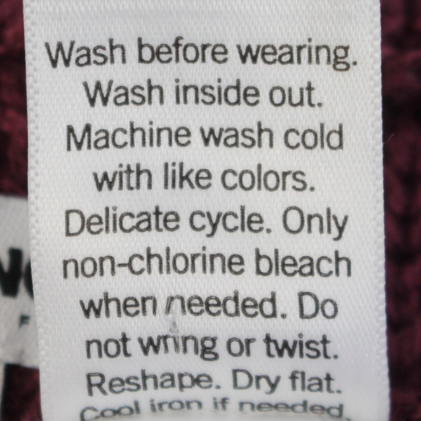 Sonoma Women's Maroon Pullover Crew Neck Sweater Stripe Detail Size PXS