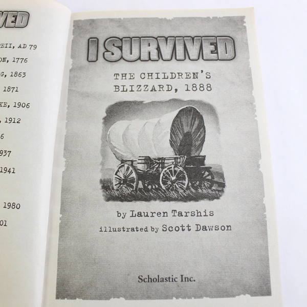 I Survived The Children's Blizzard 1888 By Lauren Tarshis 2018 Paperback