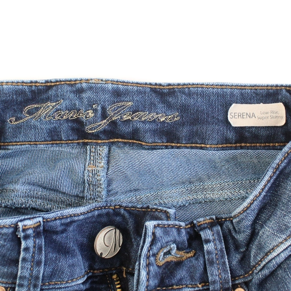 Mavi Serena Low Rise Super Skinny Blue Denim Jeans Stretch Slim Women's Small