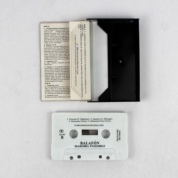 Balafon Marimba Ensemble 1990 Music Cassette Tape