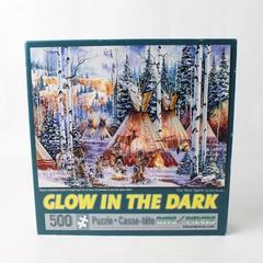 Bits and Pieces Glow in the Dark Puzzle The Bear Spirit 500 Piece 