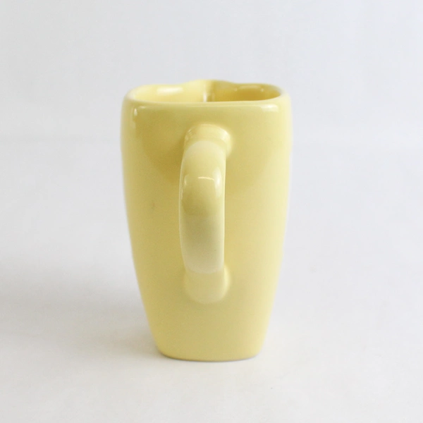 Dazee Sun by Pfaltzgraff Creamer White Flowers Yellow Background Square