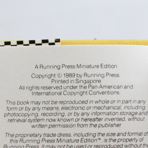 Friendship: A Bouquet of Quotes by Running Press 1989 Miniature Hardcover