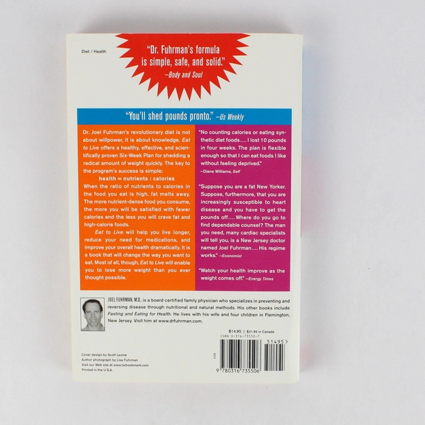 Eat to Live by Joel Fuhrman 2005 Trade Paperback