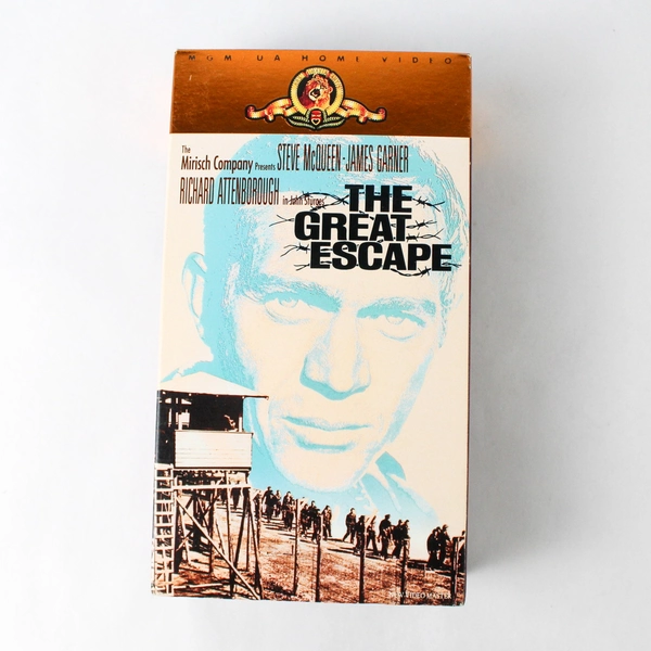 The Great Escape VHS 2 Tap Set 1988 Steve McQueen