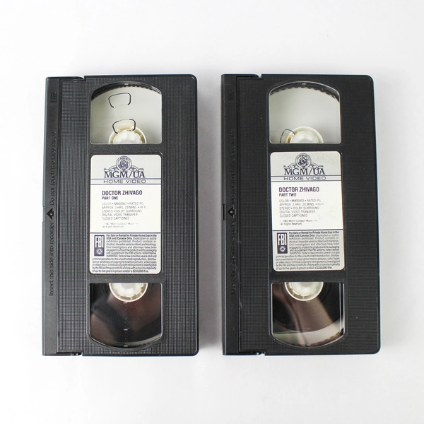 Doctor Zhivago VHS 2-Tape Set 1965 1988 Movie
