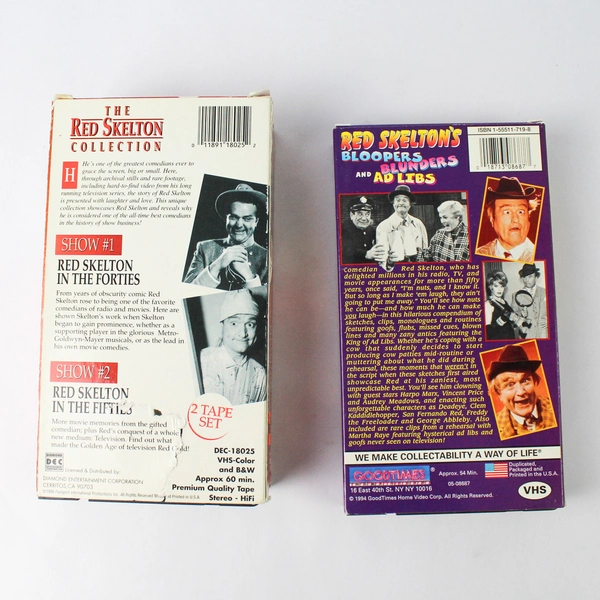 Lot of 3 Red Skelton VHS Tape Movies