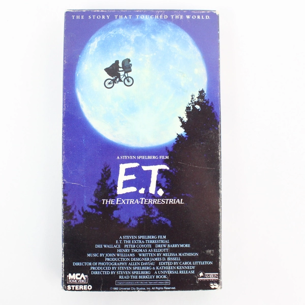 E.T. The Extra-Terrestrial VHS Tape 1982 MCA Movie