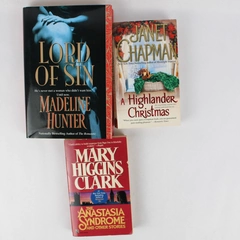 Lot Of 3 Modern Setting Romance Novels: Madeline Hunter Janet Chapman Mary Clark