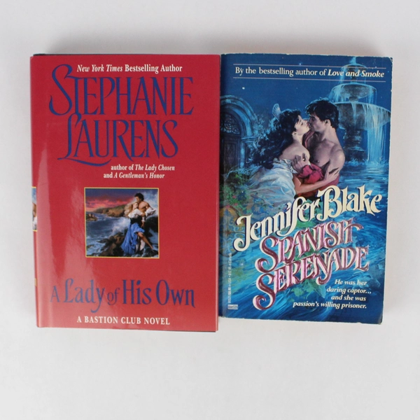 Lot Of 2 Historical Setting Romance Novels: Spanish Serenade & A Lady Of His Own