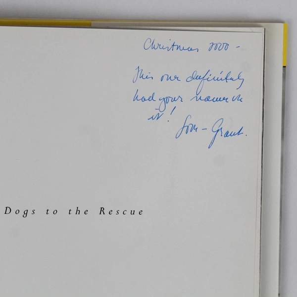 Lot 2 Hardcover Dog Books: Dogs to the Rescue 1996 & Wise Dogs