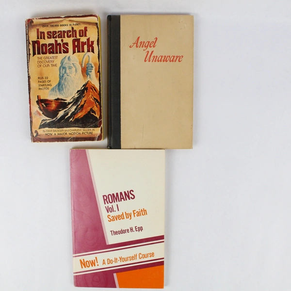 Lot of 4 Christian Religious Books: Angel Unaware In Search Of Noah's Ark