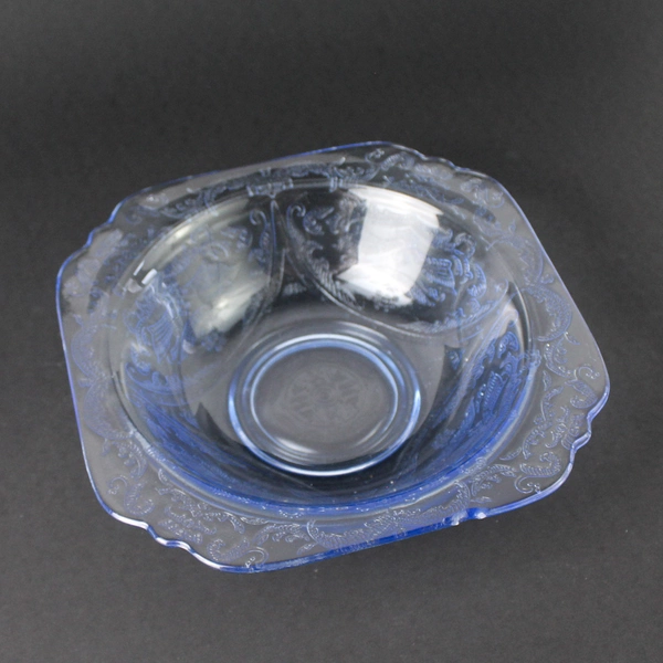 Vintage Indiana Glass Recollection Blue Soup Cereal Salad Bowl