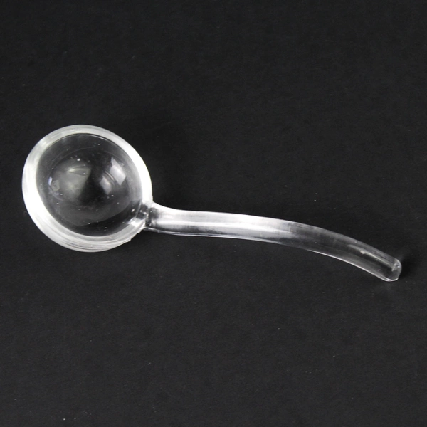 Vintage Glass Laurel Leaf Footed Sugar Bowl With Handle and Spoon