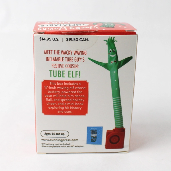 Wacky Waving Inflatable Tube Elf by Sam Stall Book & Toy Christmas (2020, PB)