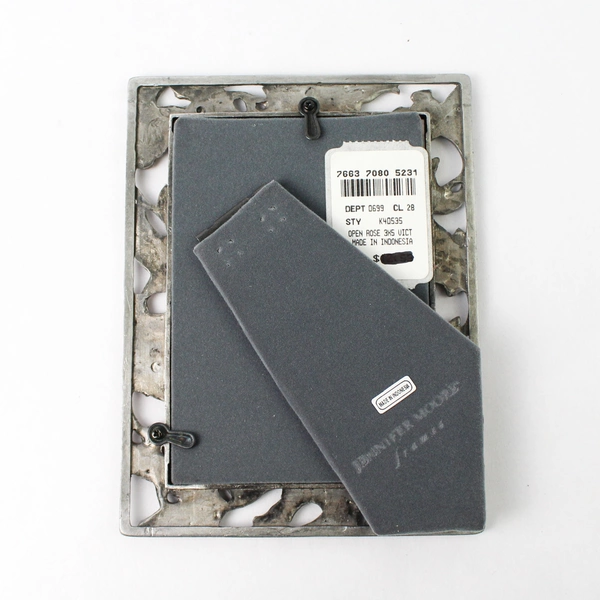 Jennifer Moore Frames The Victorian Metal Collection Open Rose 3.5" x 5"