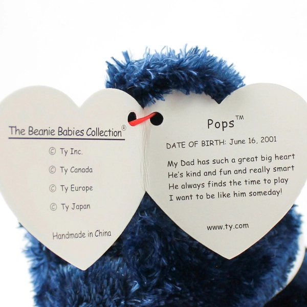 TY Beanie Baby Pops with Tag 2002 Father's Day Gift Idea