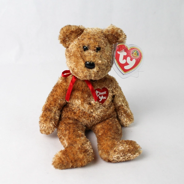 TY Beanie Baby Thank You Bear with Tag 2003
