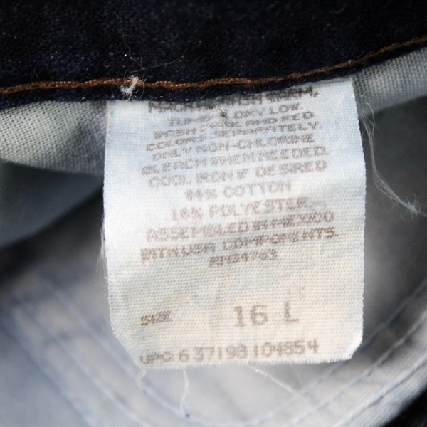 Riders Women's Denim Jeans Relaxed Straight Leg Size 16L