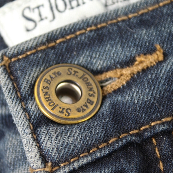 St Johns Bay Women's Blue Bootcut Leg Stretch Jeans 20W 31" Inseam