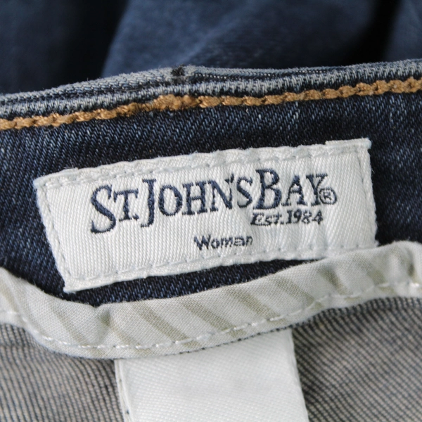 St Johns Bay Women's Blue Bootcut Leg Stretch Jeans 20W 31" Inseam