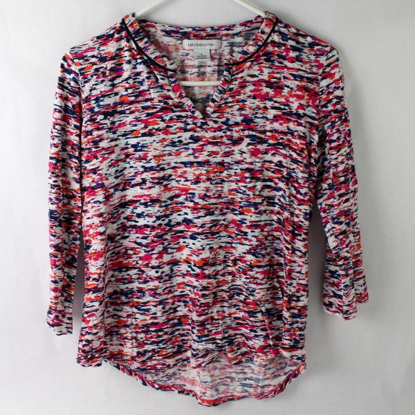 Liz Claiborne Women's Long Sleeve Multicolor Active Shirt Size Small