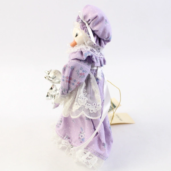 Vintage 1983 Just Ducky Collectible Figurine Spring Tea Party With Tea Set