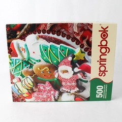 2008 Springbok 500 Piece Jigsaw Puzzle John Wikes Studio Christmas Cookies