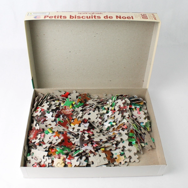 2008 Springbok 500 Piece Jigsaw Puzzle John Wikes Studio Christmas Cookies