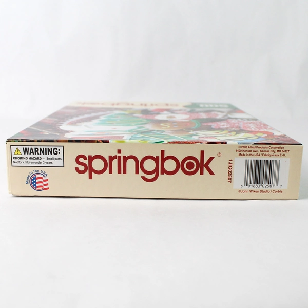 2008 Springbok 500 Piece Jigsaw Puzzle John Wikes Studio Christmas Cookies
