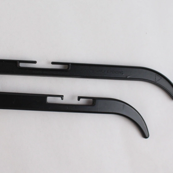 Set of 10 Black Plastic Clothes Hangers For Shirts