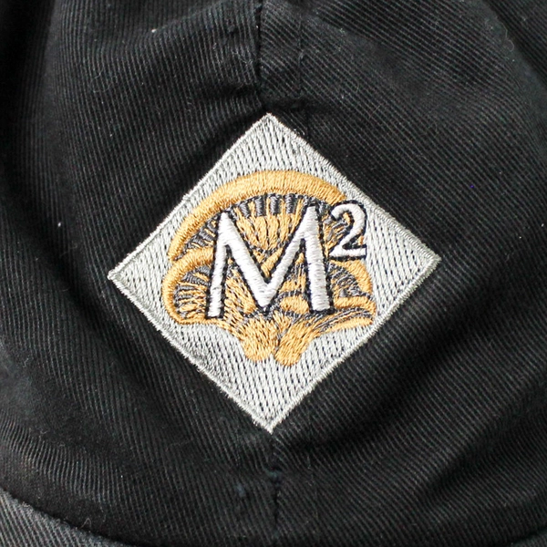 Mushroom Matrix Embroidered Adjustable Baseball Cap Black
