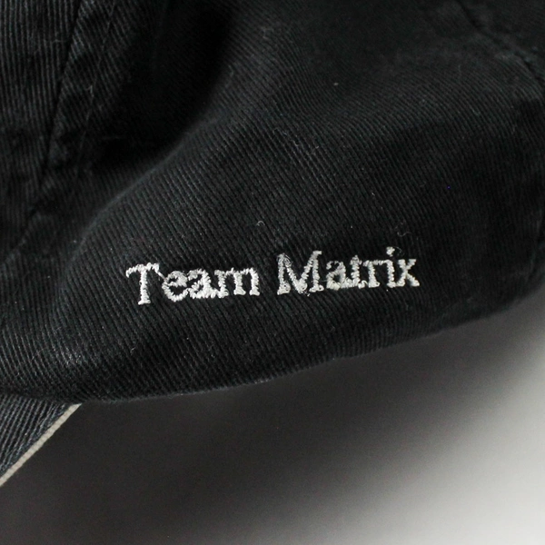 Mushroom Matrix Embroidered Adjustable Baseball Cap Black