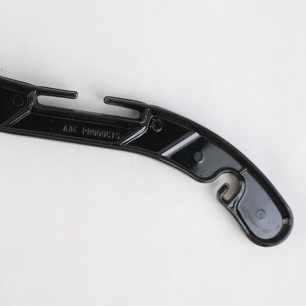 Set of 10 Black Plastic Clothes Hangers For Tops and Dresses